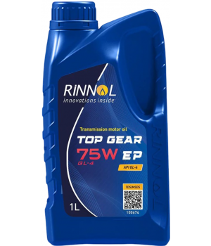 Трансмиссионное масло RINNOL TOP GEAR 75W EP, 1л