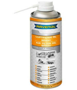 Пропиточное масло-спрей для поролоновых фильтров RAVENOL Air Filter Oil-Spray, 400мл