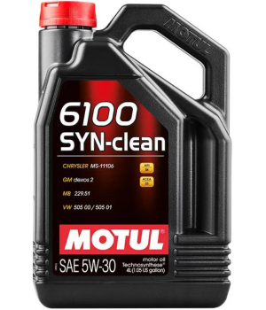 Моторное масло MOTUL 6100 SYN-clean 5W-30, 4л