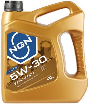Моторное масло NGN A-Line EFFICIENCY 5W-30 SN, 4л
