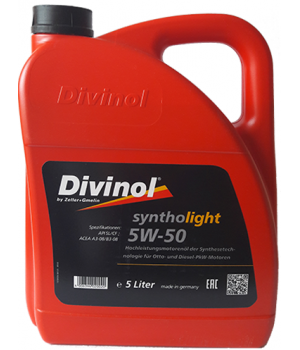 Моторное масло DIVINOL Syntholight 5W-50, 5л