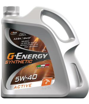 Моторное масло G-Energy Synthetic Active 5W-40, 4л