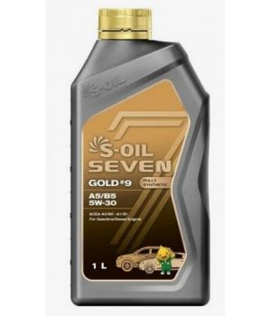 Моторное масло S-OIL SEVEN GOLD #9 A5/B5 5W-30​​​​​​​, 1л
