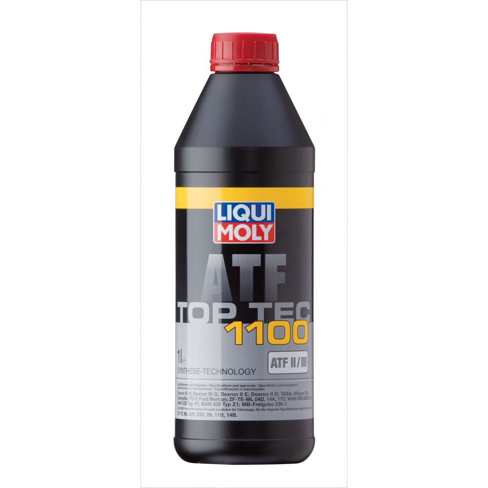 Трансмиссионное масло для АКПП LIQUI MOLY НС Top Tec ATF 1100, 1л - цены и  характеристики | Купить в интернет-магазине автомобильных масел OIL-STORE.RU