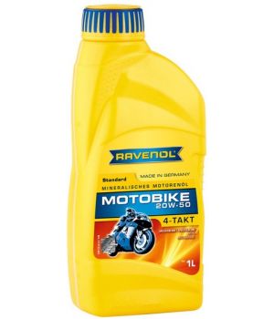 Моторное масло RAVENOL Motobike 4-T Standard 20W-50, 1л