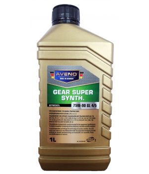 Трансмиссионное масло AVENO Gear Super Synth. 75W-90 GL 4/5, 1л