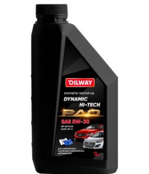 Моторное масло Oilway Dynamic Hi-Tech PAO 5W-30, 1л