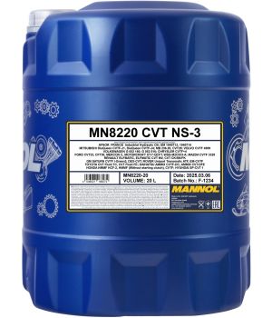 Трансмиссионное масло MANNOL 8220 CVT NS-3, 20л
