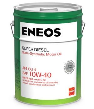 Моторное масло ENEOS Super Diesel Semi-Synthetic 10W-40, 20 л.