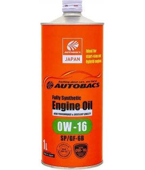 Моторное масло AUTOBACS Engine Oil FS 0W-16 SP/GF-6B, 1л