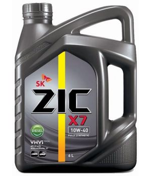 Моторное масло ZIC X7 Diesel 10W-40, 6л.