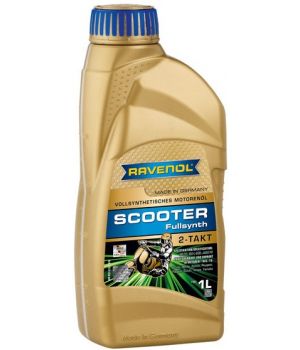 Моторное масло для 2T скутеров RAVENOL Scooter 2-Takt Fullsynth, 1л