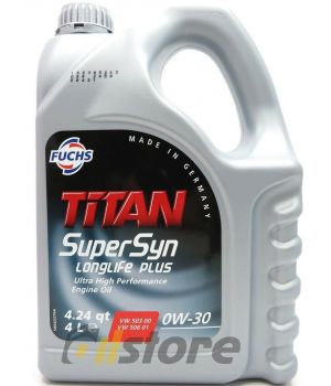 Моторное масло FUCHS Titan SuperSyn Longlife Plus 0W-30, 4л