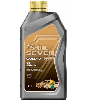 Моторное масло S-OIL SEVEN GOLD #9 C3 5W-40​​​​​​​, 1л
