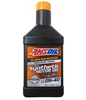 Моторное масло AMSOIL Signature Series Synthetic Motor Oil 0W-40, 0.946л