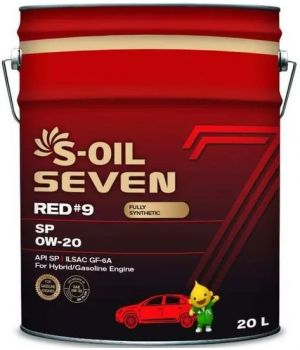 Моторное масло S-OIL SEVEN RED #9 SP 0W-20, 20л