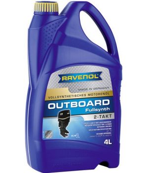 Моторное масло для 2Т лодочных моторов RAVENOL Outboardoel 2T Fullsynth, 4л