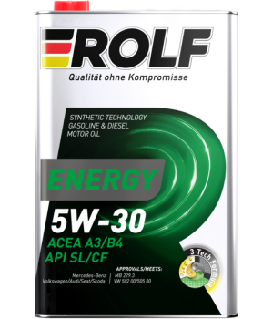 Моторное масло ROLF ENERGY 5W-30 A3/B4 SL/CF, 1л