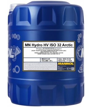 Гидравлическое масло MANNOL 2212 Hydro HV ISO 32 ARCTIC, 20л